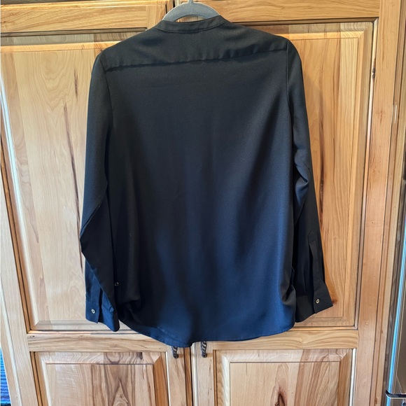 Calvin Klein Black Button Front Top - Picture 7 of 8